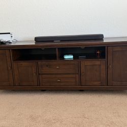 Solid Wood 72” TV Media Stand 