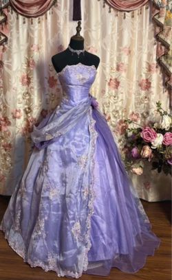 Vintage handmade new lavender gown size 18