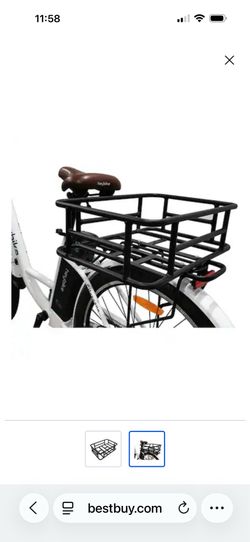 Heybike - Rear Basket Hollowed-out Bottom - Black