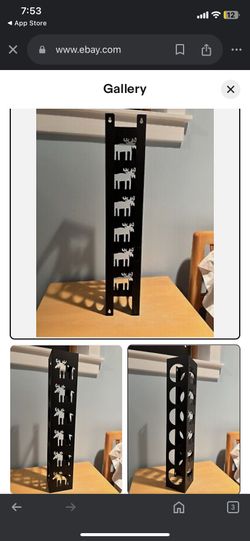 Swedish Vintage Iron Wine Rack