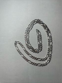 30 inch 925 silver figaro chain 26 grams