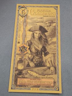 5 Florida Goldback Collectible Gold