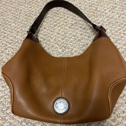 Dooney & Bourke All Weather Leather Shoulder Bag - Brown Large