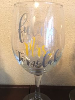Custom wine glasses