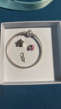Pandora bracelet and charms