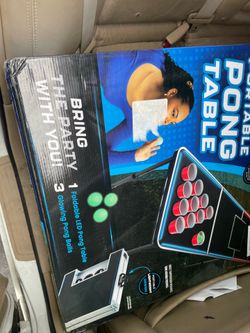 Portable beer pong LED table new