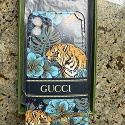 iPhone 11 Luxury GG Tiger Design Camera Protection Case Cover