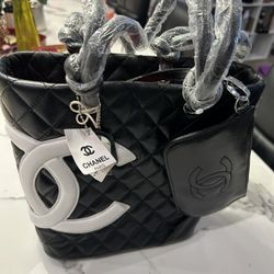 CHANEL PARIS TOTE PURSE W/ DUST BAG - 