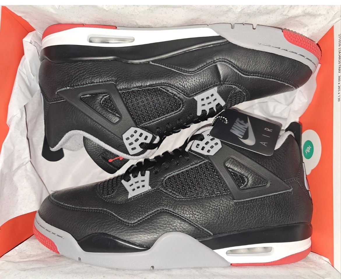 Air Jordan 4 Retro Bred Reimagined Men’s Size 11.5 FV5029-006 (2024) Brand New DS