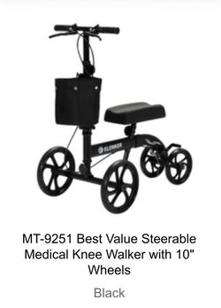 Steerable Medical Knee Walker/Scooter