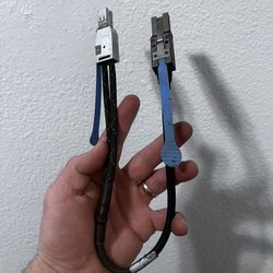 Mini SAS High Density HD SFF-8644 to External Mini SAS 4X SFF-8088 Data Server Raid Cable 50cm