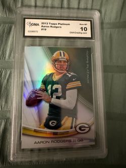 2013 Topps Platinum Aaron Rodgers grade 10