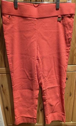Rafaella Comfort Capris Coral Womens Size 10