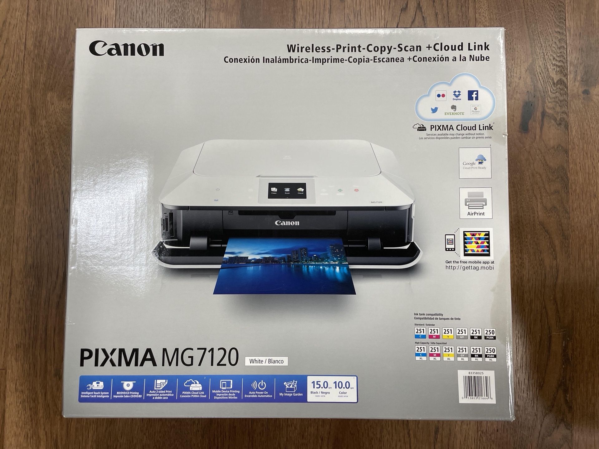 Canon Pixma MG7720 White Wireless All-In-One Inkjet Printer