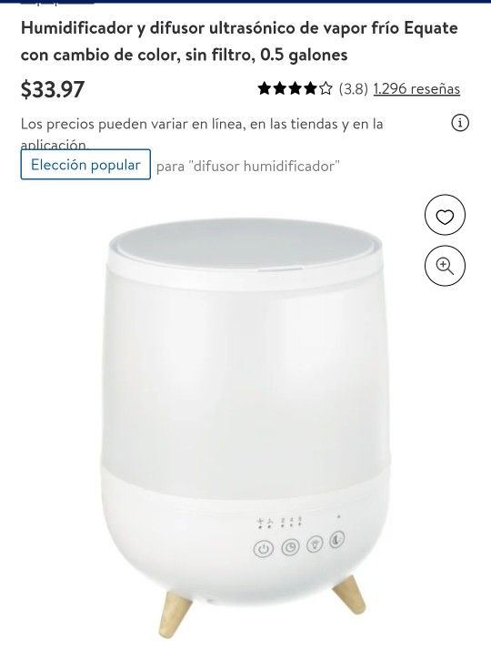 Humidificador $25