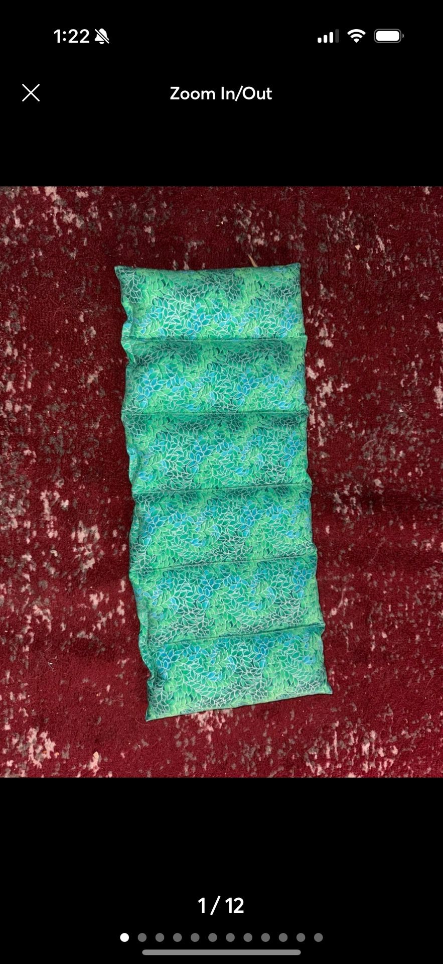 microwavable heating therapy leaf pad