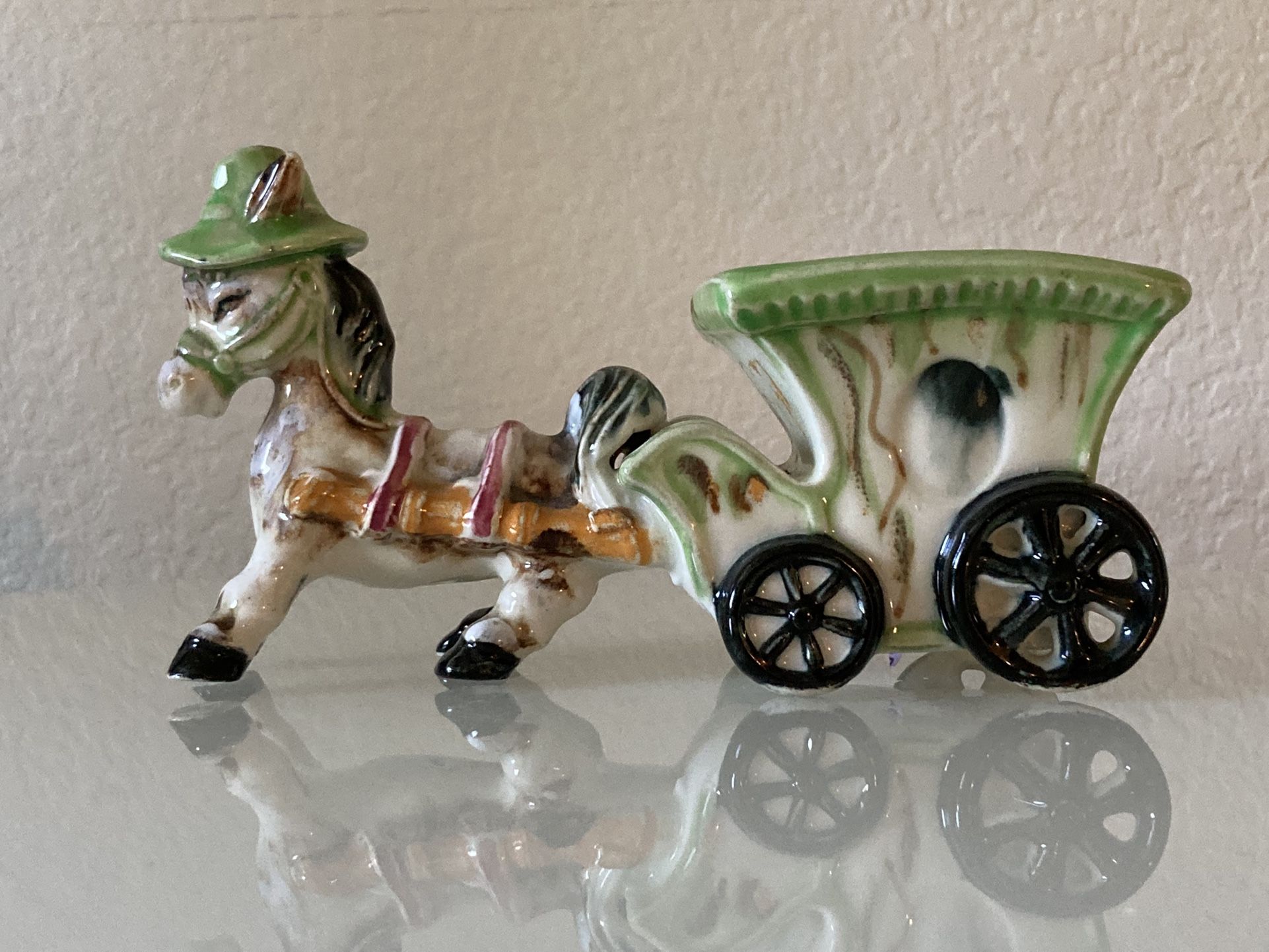 Vintage Donkey Cart Planter
