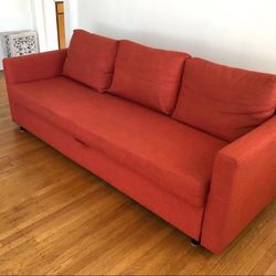 Red IKEA Friheten Sleeper Sofa Bed 