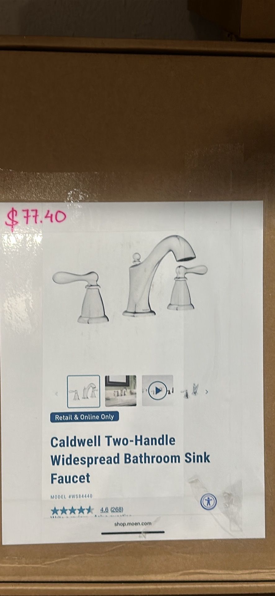 MOEN 8 Inch Bathroom Faucet 