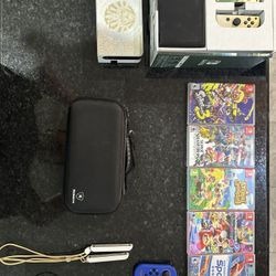 Nintendo Switch OLED Zelda Special Edition and accessories