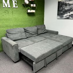 Kendale Sleeper Sofa Couch with Storage Chaise + FREE LOCAL DELIVERY 🚚 