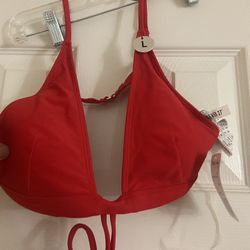 Red Bikini 2 Piece Brand New With Tags Size Xl Bottom Lg Top