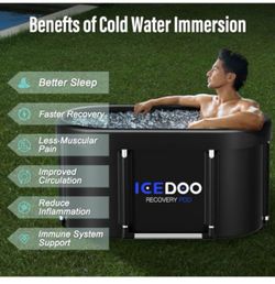 Upgrade XL 139 Gal Oval Ice Bath Tub for Athletes
