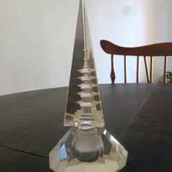 Vintage Perfume Dobbler Cut Glass Bottle Pagoda Design