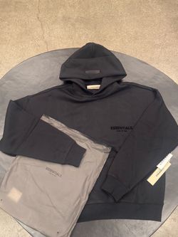 Fear Of God Essentials Black Hoodie