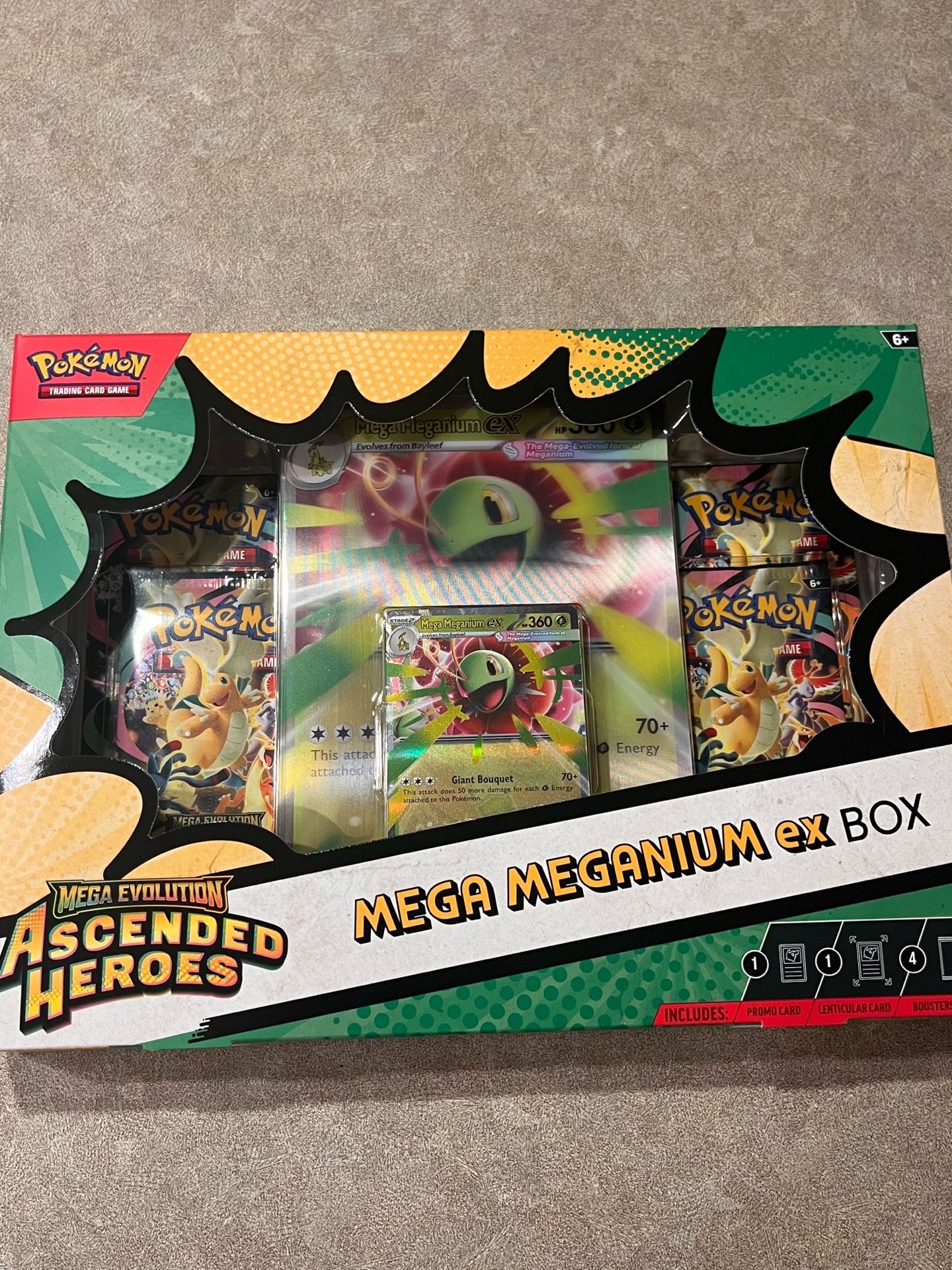 POKEMON TCG MEGA EVOLUTION ASCENDED HEROES MEGA MEGANIUM EX BOX FACTORY SEALED