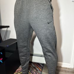 Men’s Nike Therma-Fit Tapered Fitness Pants Medium Gray Joggers