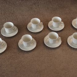 Mikasa Countryside Mugs With Saucer, Service for 8