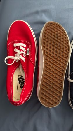 Red, white, blue and black size 7 1/2VANS