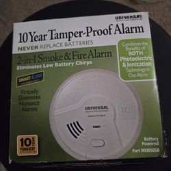 USI Bedroom 2-in-1 Smoke and Fire Smart Alarm with 10 Year Sealed Battery and Universal Smoke Sensing Technology (MI3050SB)