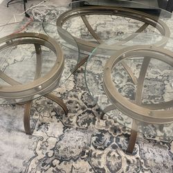 Coffee Table With Two Side Tables 