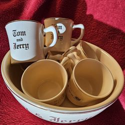 PUNCH BOWL SET. ANTIQUE