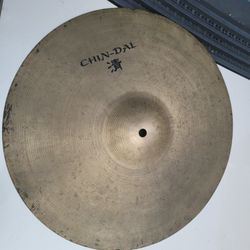 16" Chin-dal Thin Crash Cymbal Great Condition No Cracks Or Keyholing 