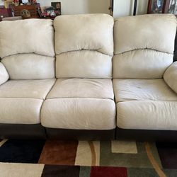 Microsuede 3 Seater Recliner Couch