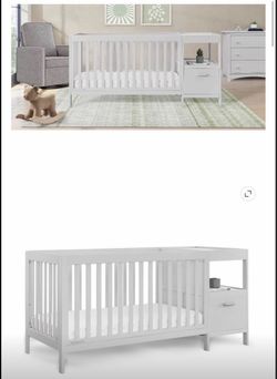 Gray Baby crib
