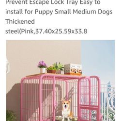 Pet Kennel On Wheels 37in