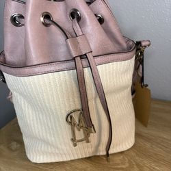 Beige & Phoney Pink Steve Madden Bag 