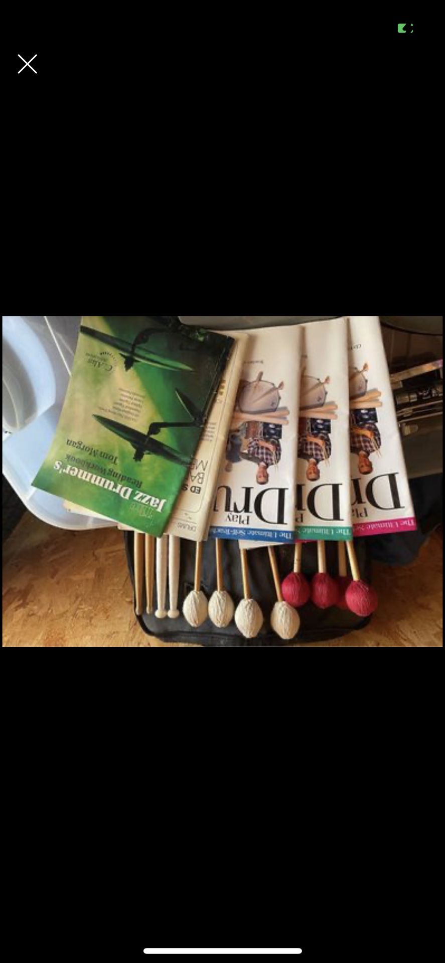 Drum Sticks, Mallets And Books 