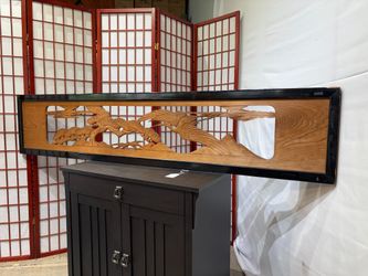 Japanese Ranma Transom Window Wood Carving