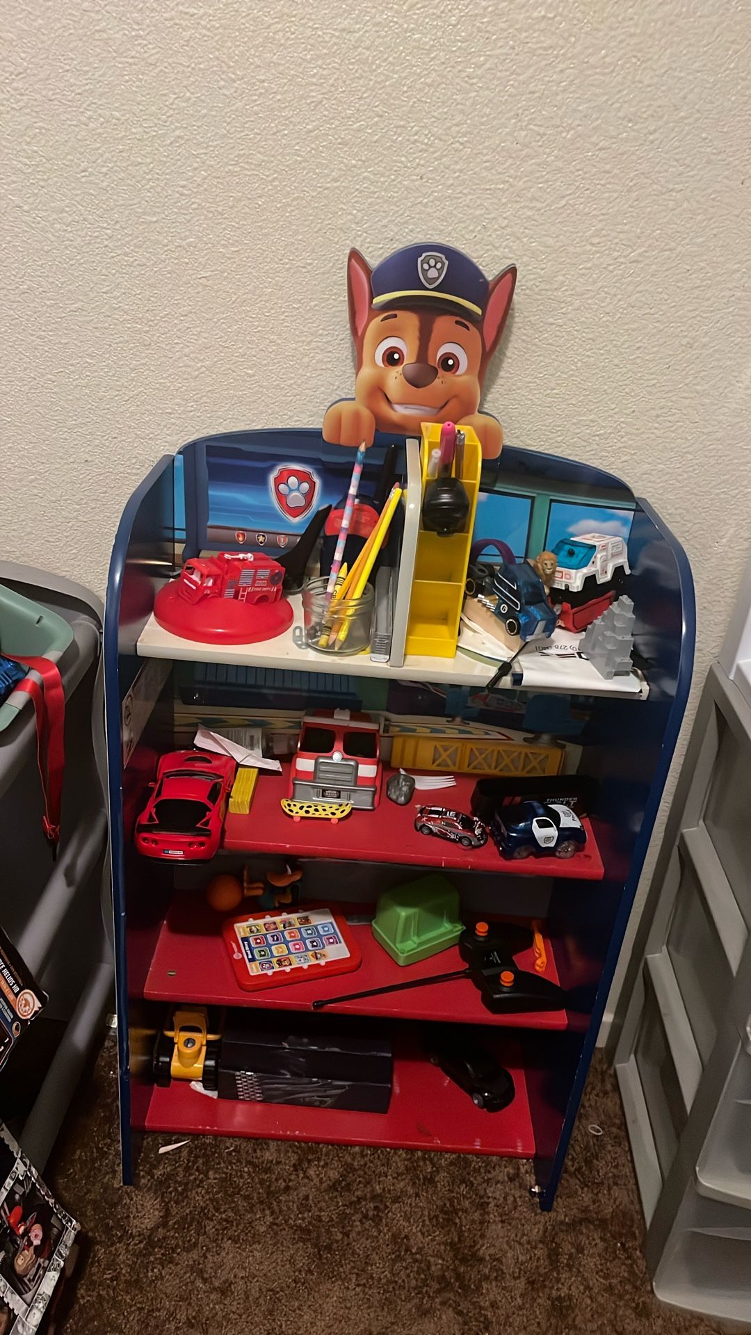 Paw Patrol Toddler / Kid Bed  And Shelf.