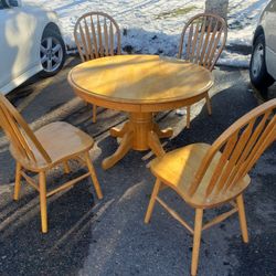 36 Inches Round Dining Kitchen Table Set With 4 Chairs