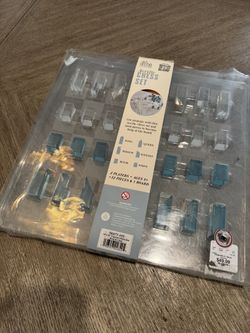 Acrylic Chess Set for Decor and Playing - Modern Blue Chess - Colorful Chess