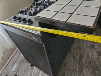 Gas Range Stove bar with Tile Top