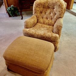 Chair and Ottoman 