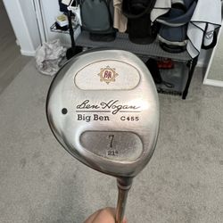 Ben Hogan 7 Wood, 21 Degree Regular Flex With Head Cover