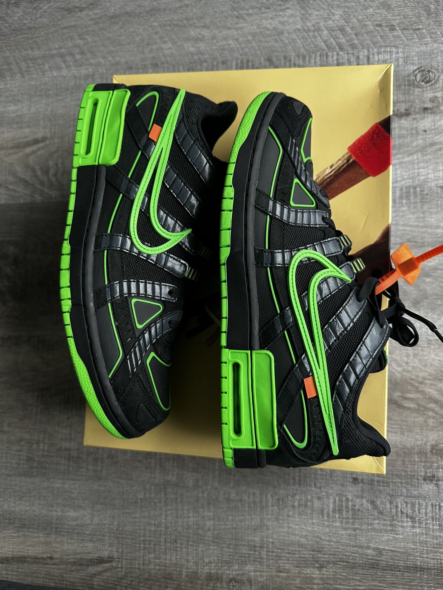 Nike X Off White Rubber Dunk Sz 11.5 Green Strike 